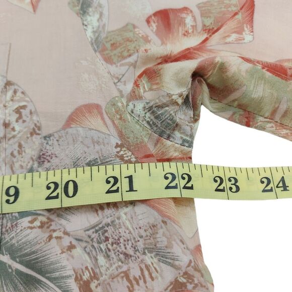 Tori Richard Hawaiian Shirt Mens Small Beige Short Sleeve 100% Cotton - Picture 9 of 11